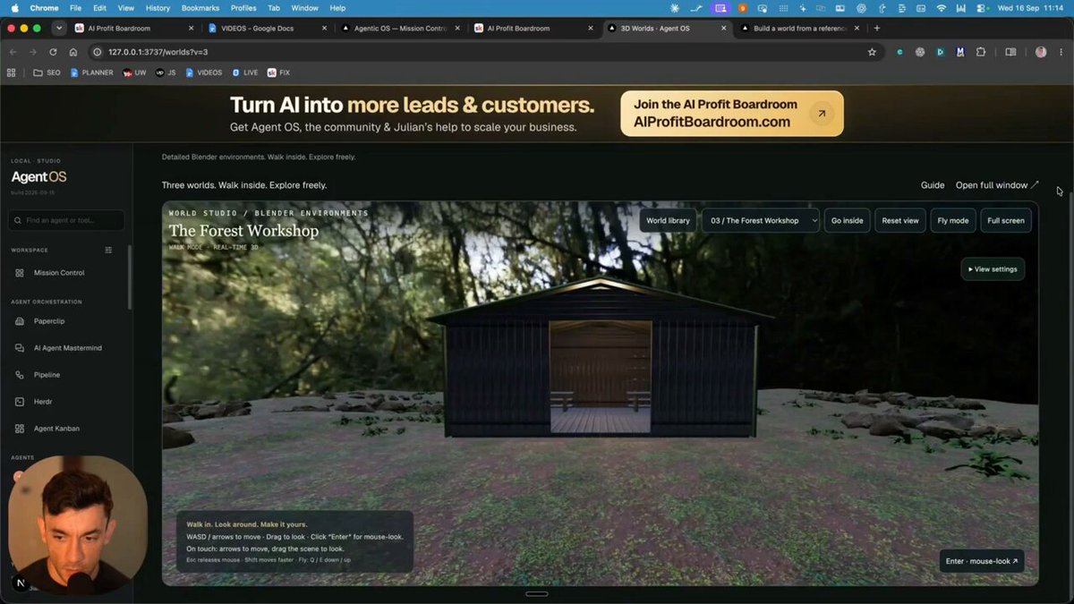 Vollständige fotorealistische 3D-Umgebung
