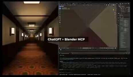 Create a hotel corridor scene