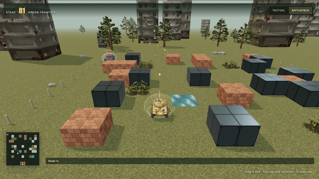 Battle City 3D: Endlose Panzerverteidigung