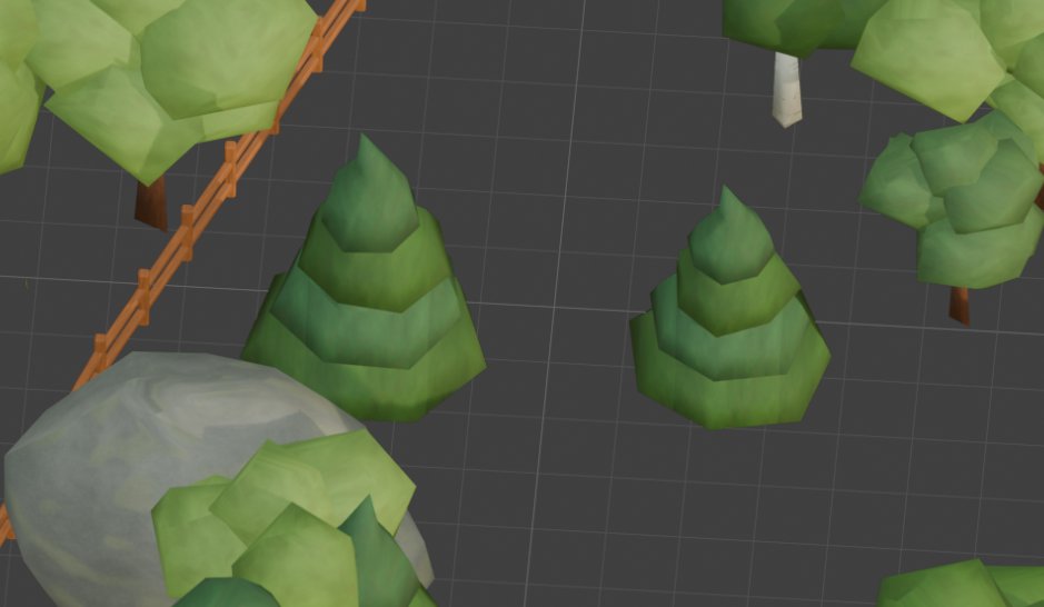 Nadelbaum-Modell mit höchstens 200 Polygonen