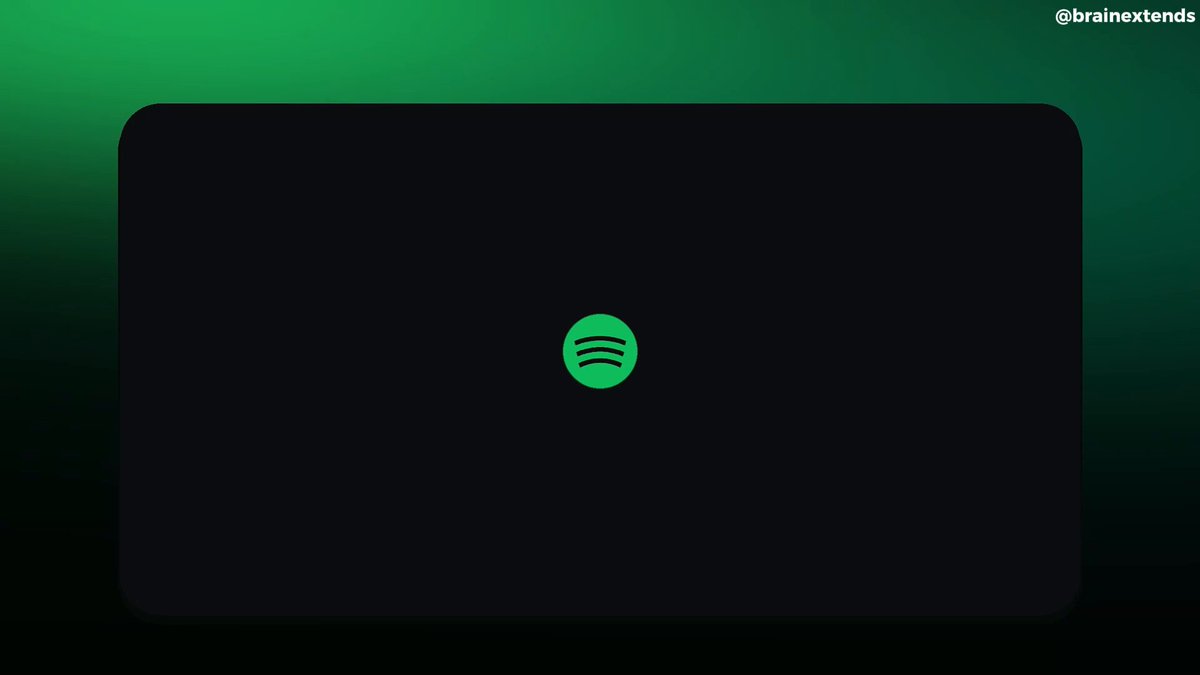 Spotify 테마 모션 그래픽 영상