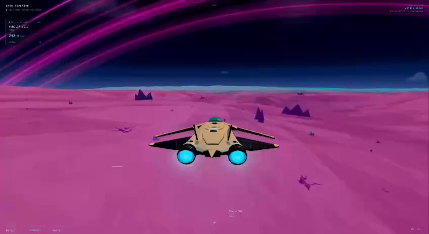 Gioco di esplorazione spaziale procedurale interamente esplorabile